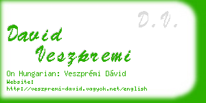 david veszpremi business card